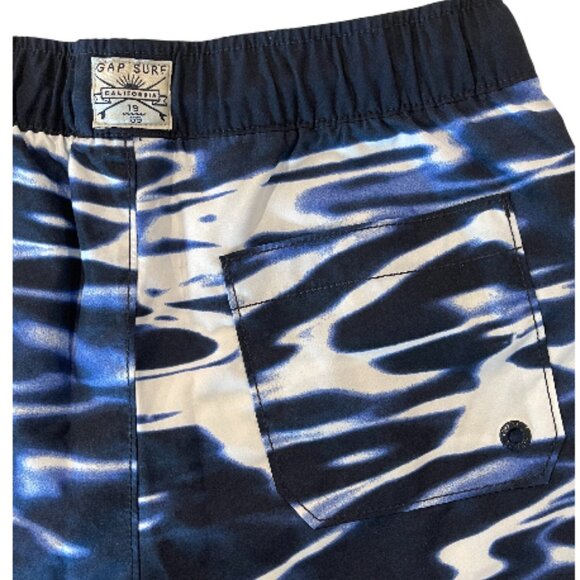 GAP Kids Boys Print Swim Trunks Size: XXL (14-16) Color: Blue Galaxy NWT - Picture 4 of 4